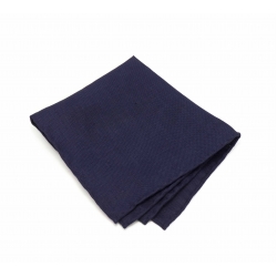 Синий платок-паше, нагрудный платок изо льна
