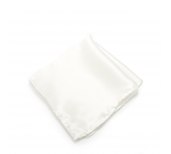         Белый платок-паше, шелковый нагрудный платок