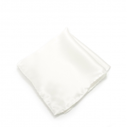 Белый платок-паше, шелковый нагрудный платок цвета айвори