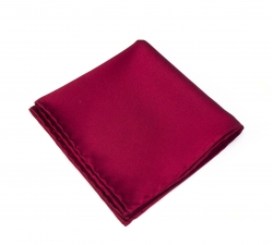         Бордовый платок-паше, шелковый нагрудный платок 