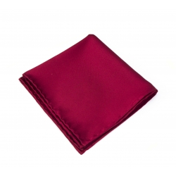 Бордовый платок-паше, шелковый нагрудный платок 