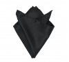 Черный платок-паше, шелковый нагрудный платок 