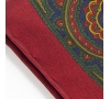 Платок-паше красный с узором пейсли, натуральный шелк