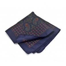       Платок-паше №2, шелковый нагрудный платок с узором пейсли