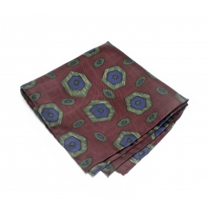       Платок-паше №6, шелковый нагрудный платок с узором