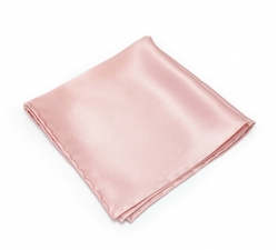        Розовый платок-паше, шелковый нагрудный платок 