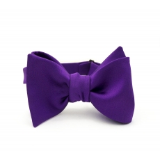       Фиолетовая галстук-бабочка, самовяз из натурального шелка 