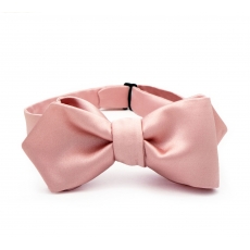       Розовая галстук-бабочка, самовяз из натурального шелка 