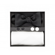     Подарочный набор "Инь-Ян" (галстук-бабочка, платок-паше, запонки)