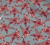Шейный мужской платок Аскот из натурального шелка с узором "Утки-оригами"